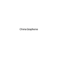 China Graphene
