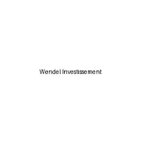 Wendel Investissement