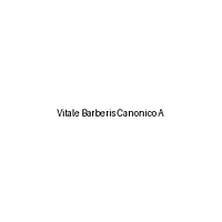 Vitale Barberis Canonico A