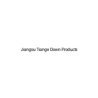 Jiangsu Tiange Down Products