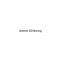 Downer Edi Mining