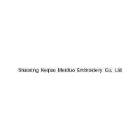 Shaoxing Keqiao Meiduo Embroidery