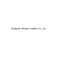 Dongguan Mingcan Leather