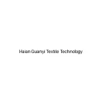 Haian Guanyi Textile Technology