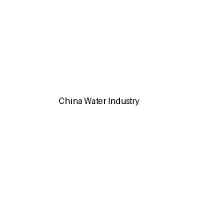 China Water Industry