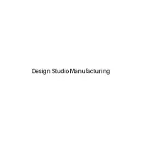 Design Studio Manufacturing