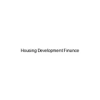 Housing Development Finance