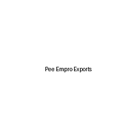 Pee Empro Exports