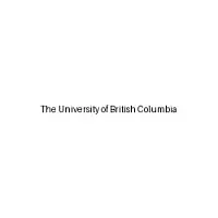 The University Of British Columbia