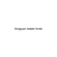 Dongguan Jiadatai Textile