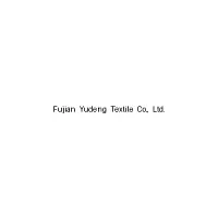 Fujian Yudeng Textile