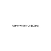 Gernot Wollmer Consulting
