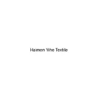 Haimen Yihe Textile
