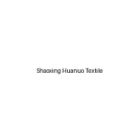 Shaoxing Huanuo Textile