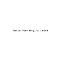 Fashion Project Hangzhou