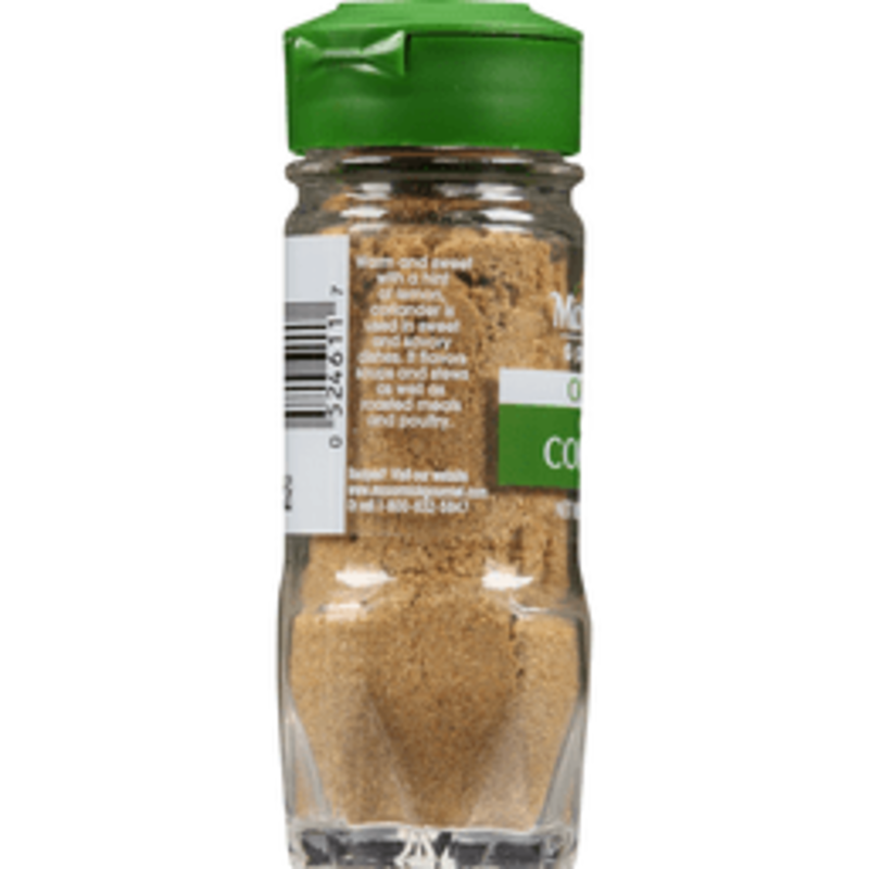 The McCormick Gourmet Organic Ground Coriander, 1.25 oz product image