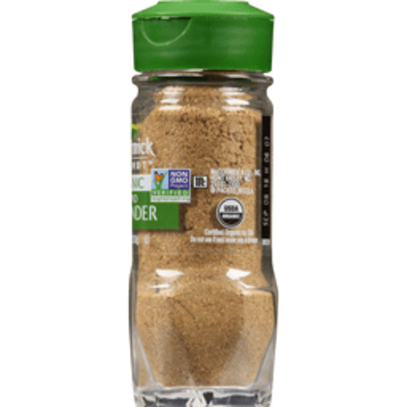 The McCormick Gourmet Organic Ground Coriander, 1.25 oz product image
