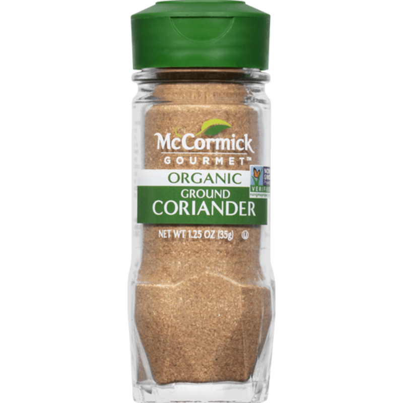 The McCormick Gourmet Organic Ground Coriander, 1.25 oz product image