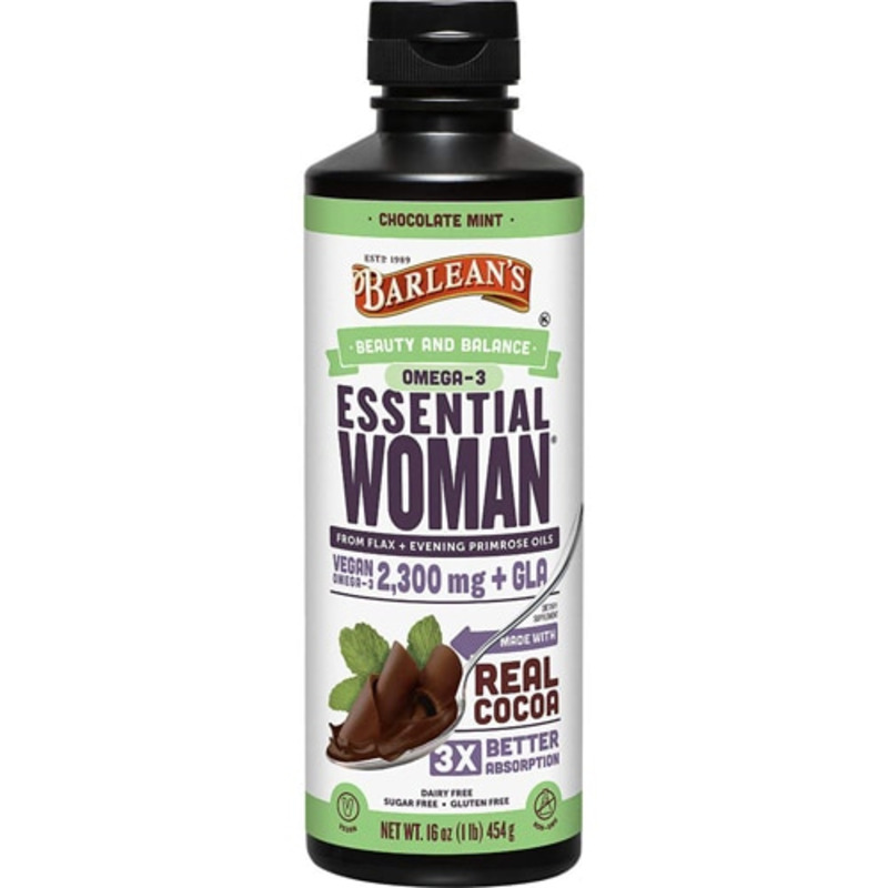 The Barlean's Essential Woman Omega 3 Chocolate Mint -- 16 oz product image