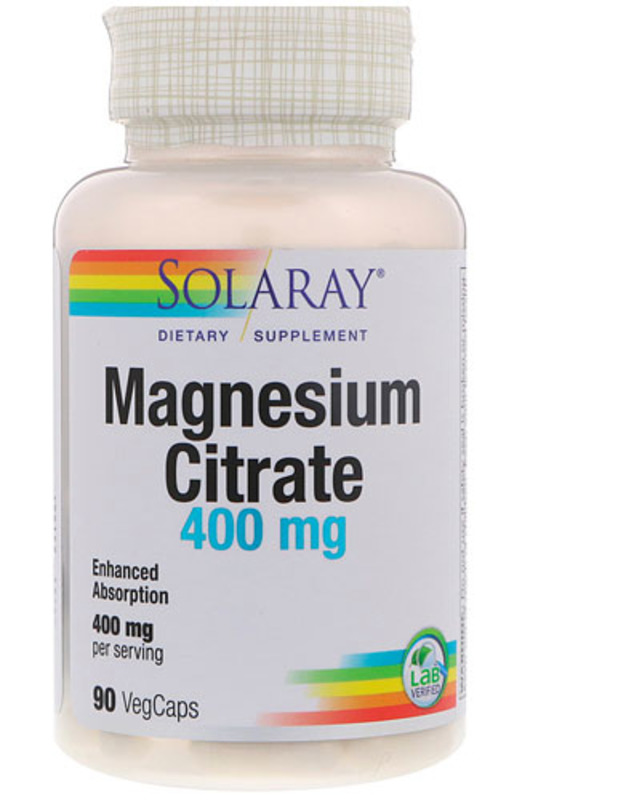 The Solaray Magnesium Citrate -- 90 Vegetarian Capsules product image