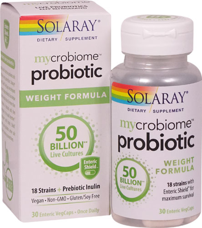 The Solaray Mycrobiome™ Probiotic Weight Formula -- 50 billion - 30 Enteric VegCaps product image