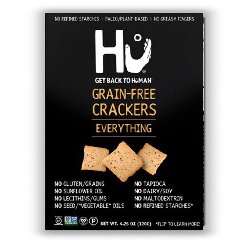 The HU Kitchen Grain-Free Crackers Everything -- 4.25 oz product image