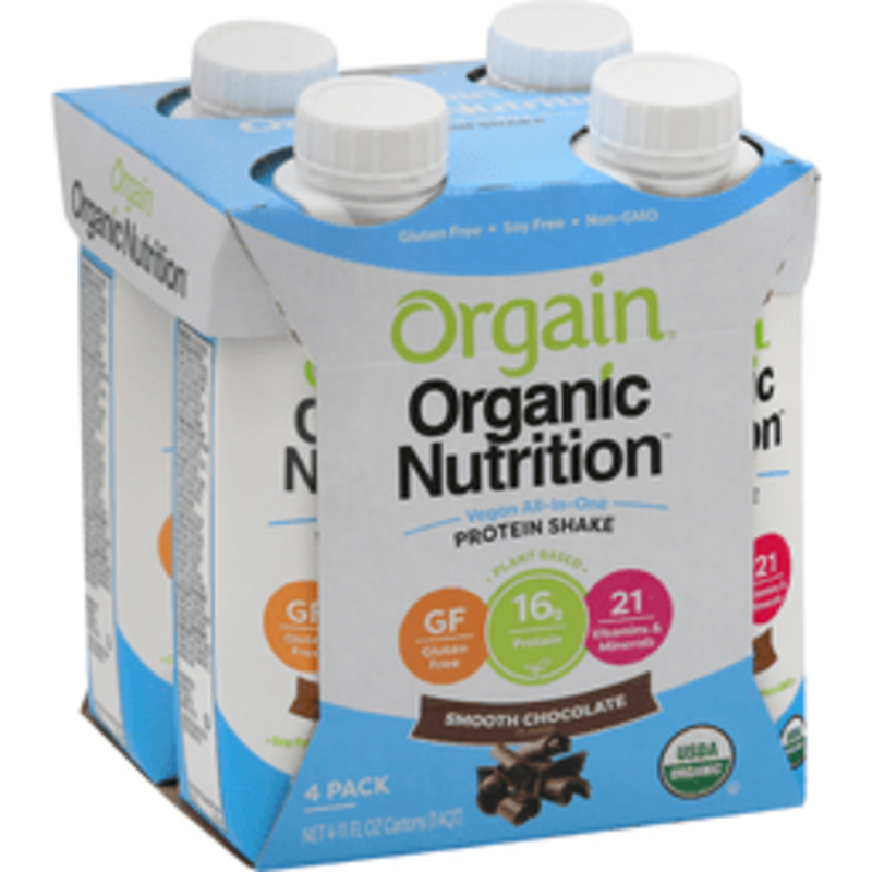 The Orgain Organic Nutrition Protein Shake, Smooth Chocolate Flavor product image