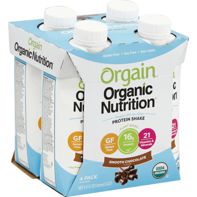 The Orgain Organic Nutrition Protein Shake, Smooth Chocolate Flavor product image