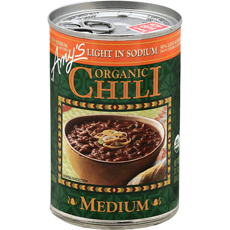 The Amys Organic Light in Sodium Chili, Organic, Medium product image