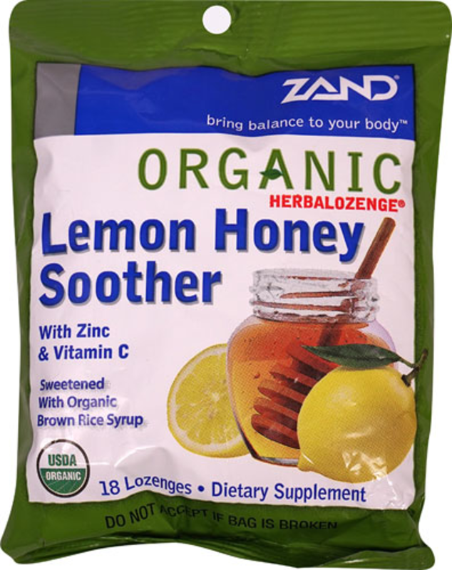 The Zand Organic HerbaLozenge® Lemon Honey Soother -- 18 Lozenges product image