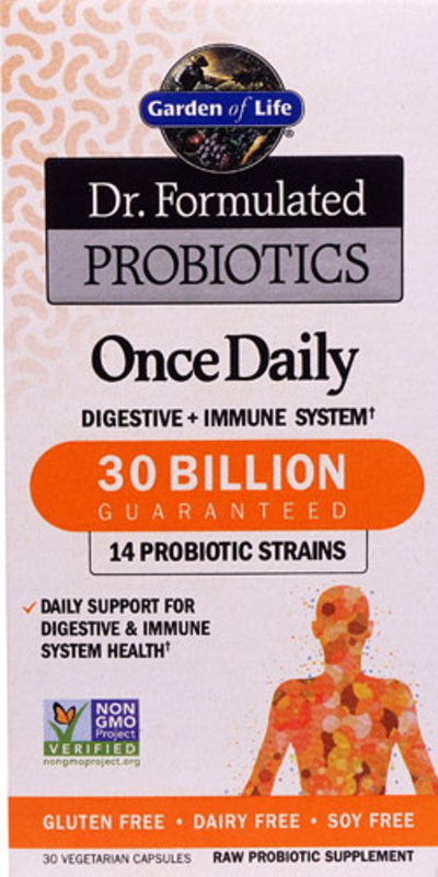 The Garden of Life Dr. Formulated Probiotics Once Daily -- 30 billion - 30 Vegetarian Capsules product image