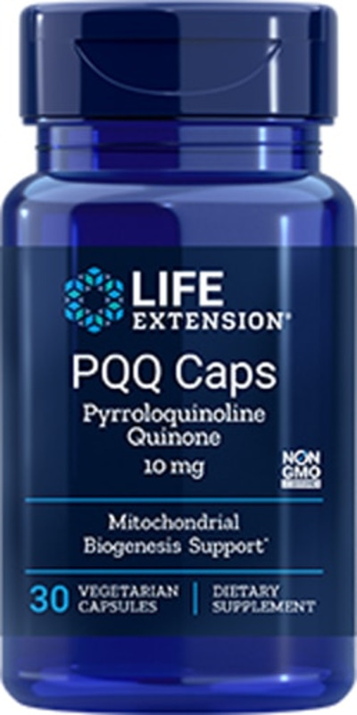 The Life Extension PQQ Caps Pyrroloquinoline Quinone -- 10 mg - 30 Vegetarian Capsules product image