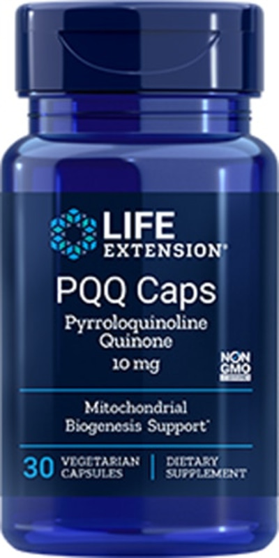 The Life Extension PQQ Caps Pyrroloquinoline Quinone -- 10 mg - 30 Vegetarian Capsules product image
