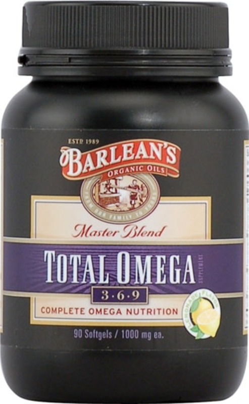 The Barlean's Organic Total Omega Lemon -- 90 Softgels product image