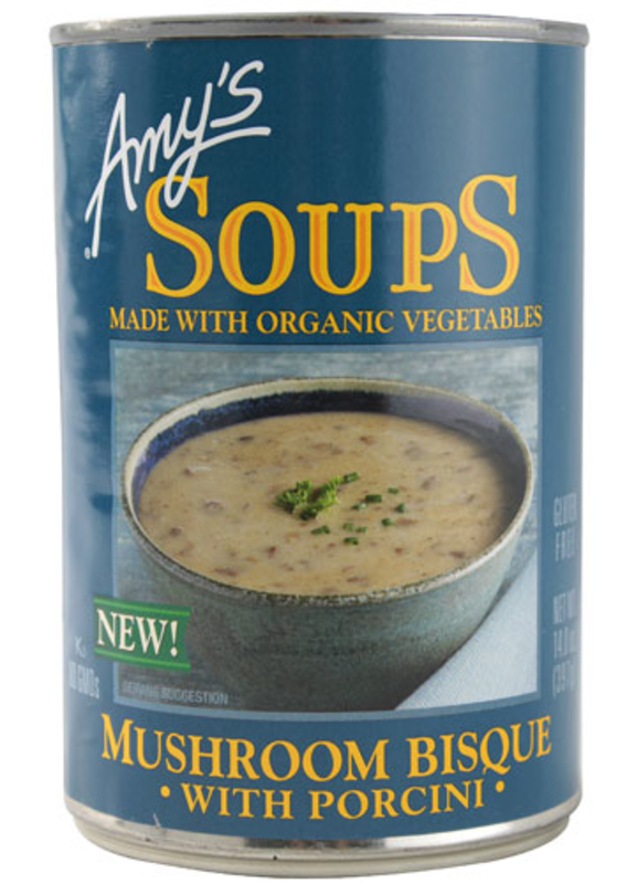 The Amy's Organic Soup Mushroom Bisque with Porcini -- 14 oz product image