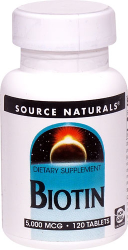 The Source Naturals Biotin -- 5000 mcg - 120 Tablets product image