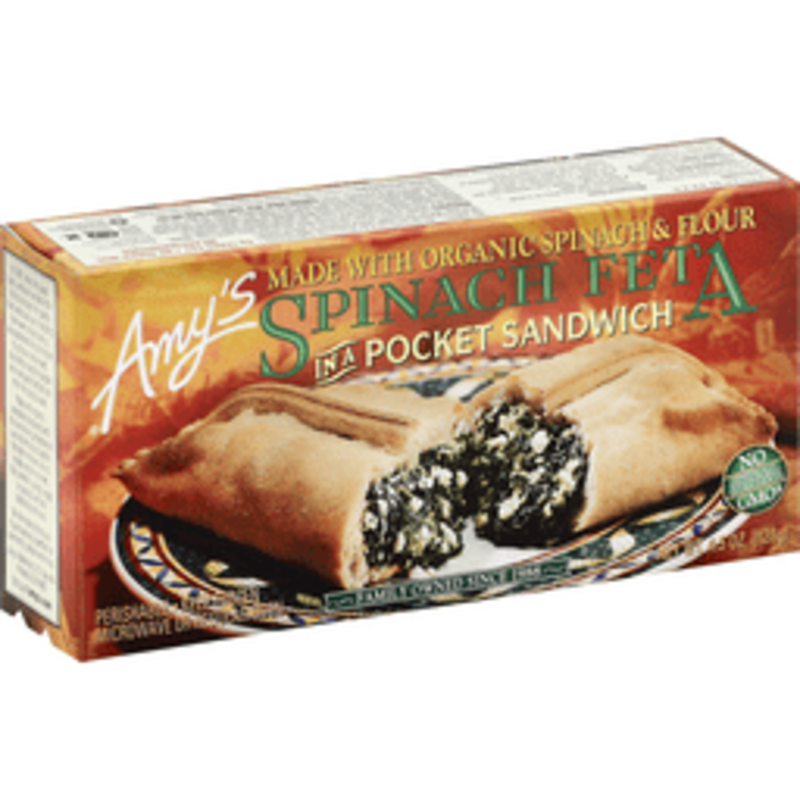The Amys Sandwich, Pocket, Spinach Feta product image